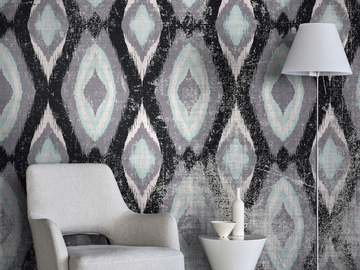 PEACOCKS WPN 309 - Geometric panoramic wallpaper by Spaghetti Wall - view 2